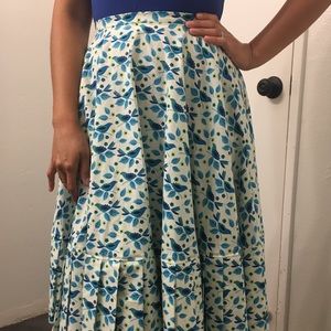 Blue bird skirt